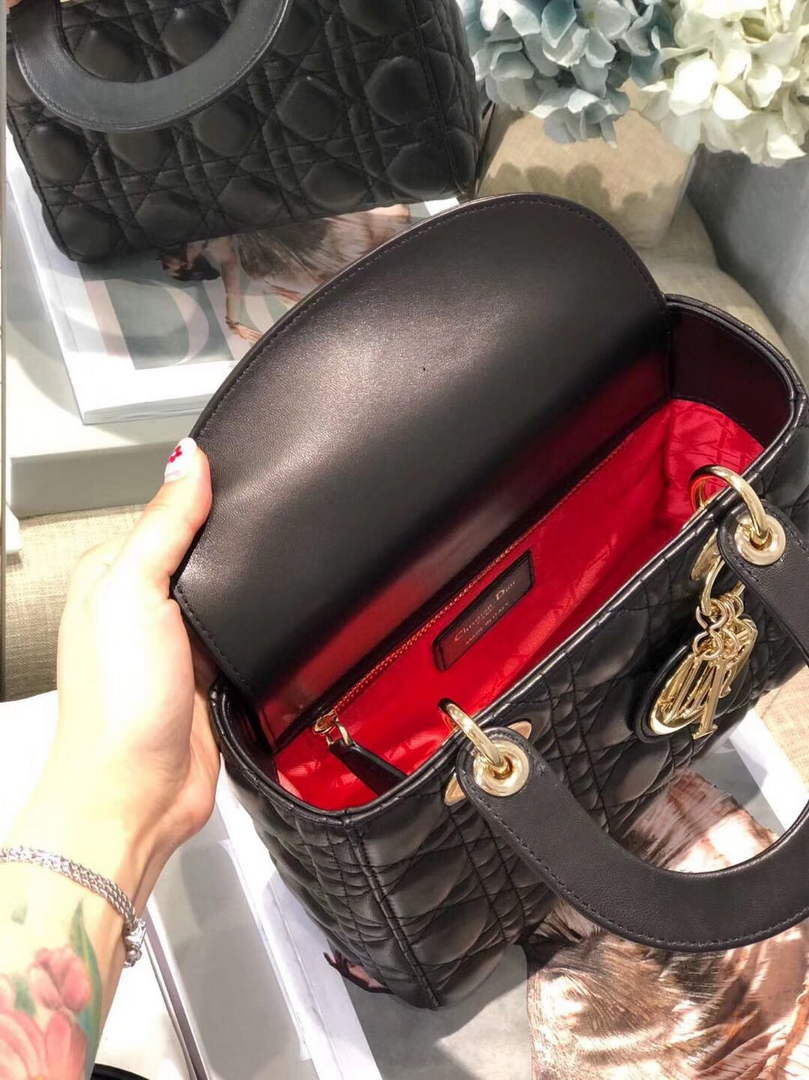 Dior M0538 Small Lady My ABCDior Bag Lambskin Black - Default Title - View 8