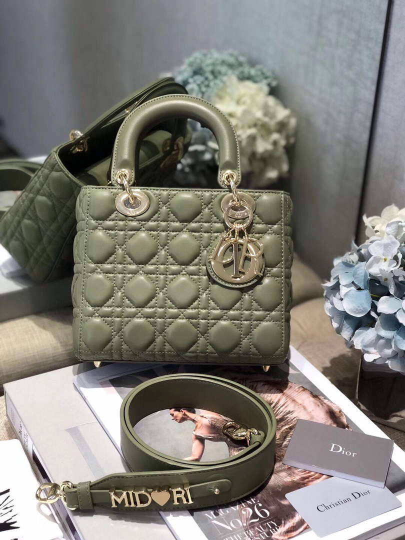 Dior M0538 Small Lady My ABCDior Bag Lambskin Green - Default Title - View 2