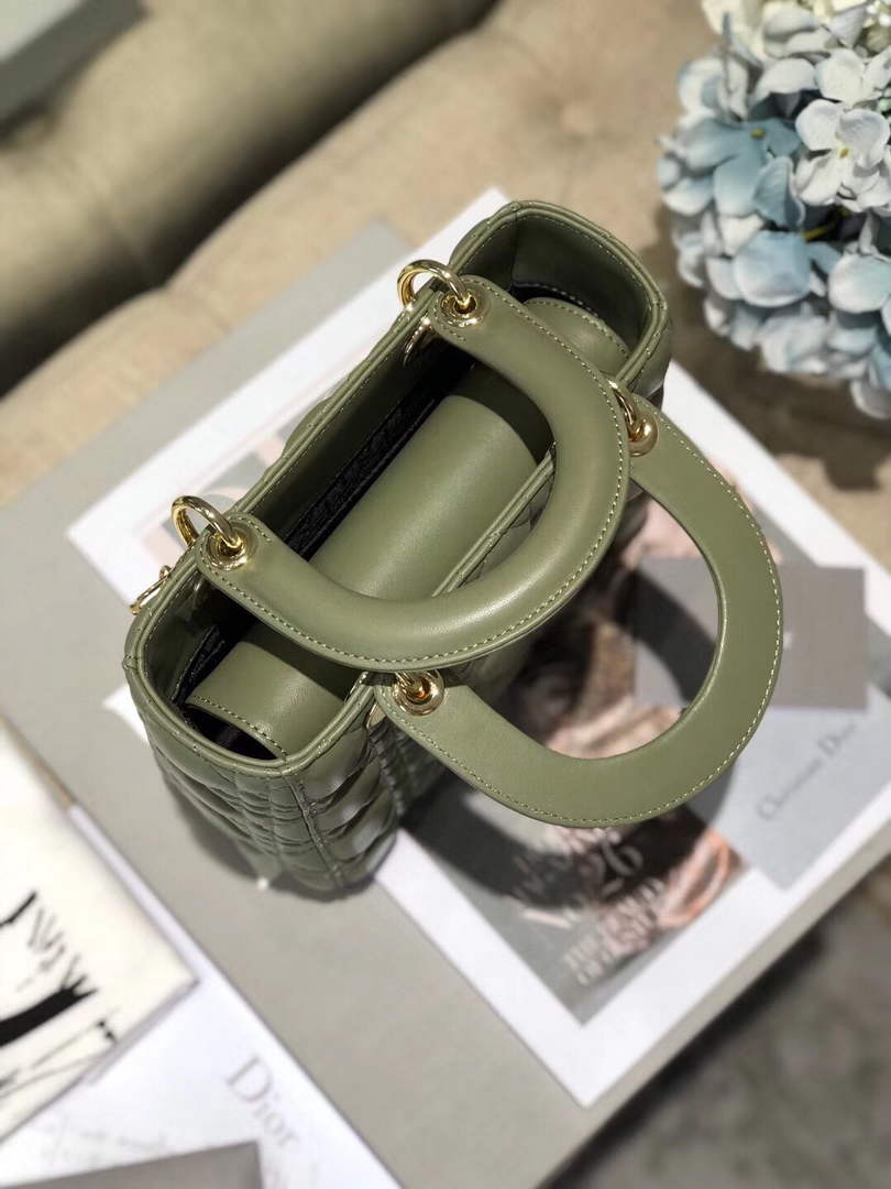Dior M0538 Small Lady My ABCDior Bag Lambskin Green - Default Title - View 6