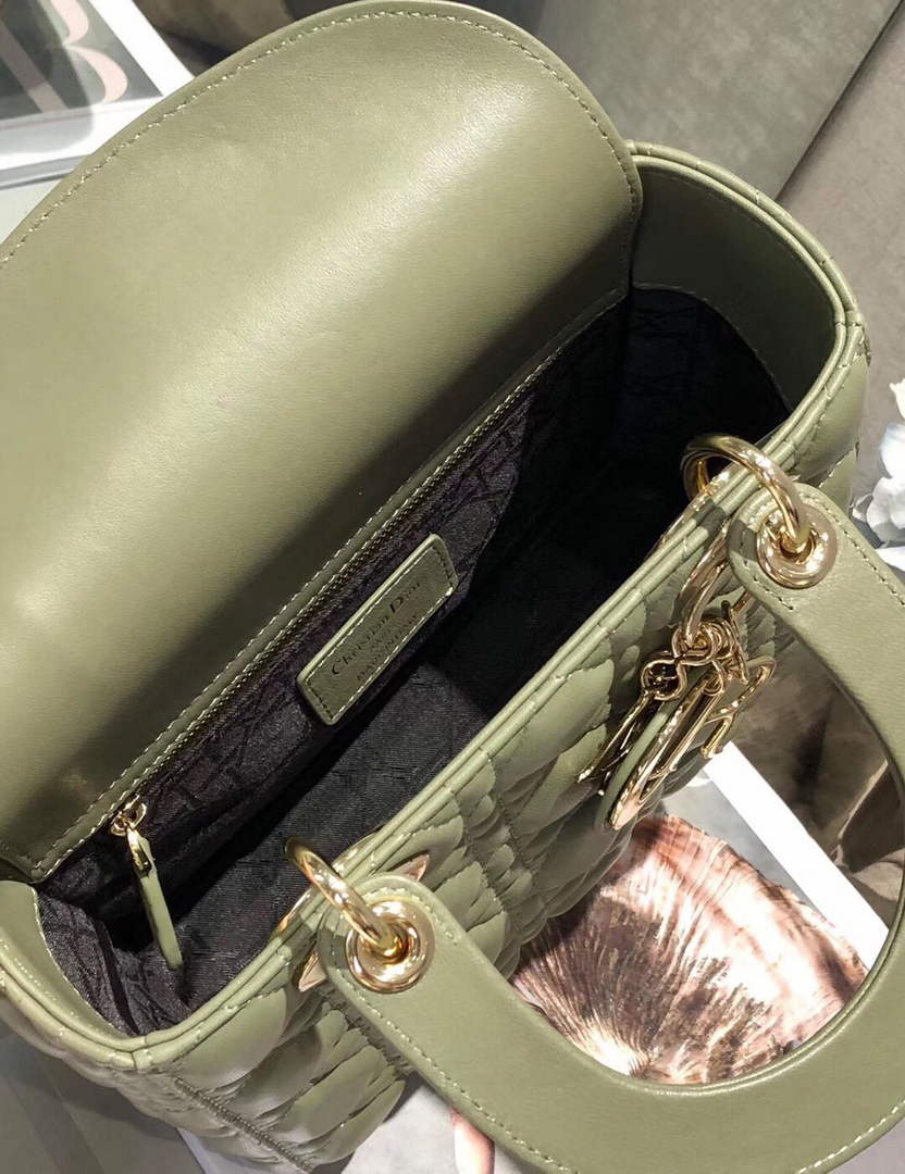 Dior M0538 Small Lady My ABCDior Bag Lambskin Green - Default Title - View 8