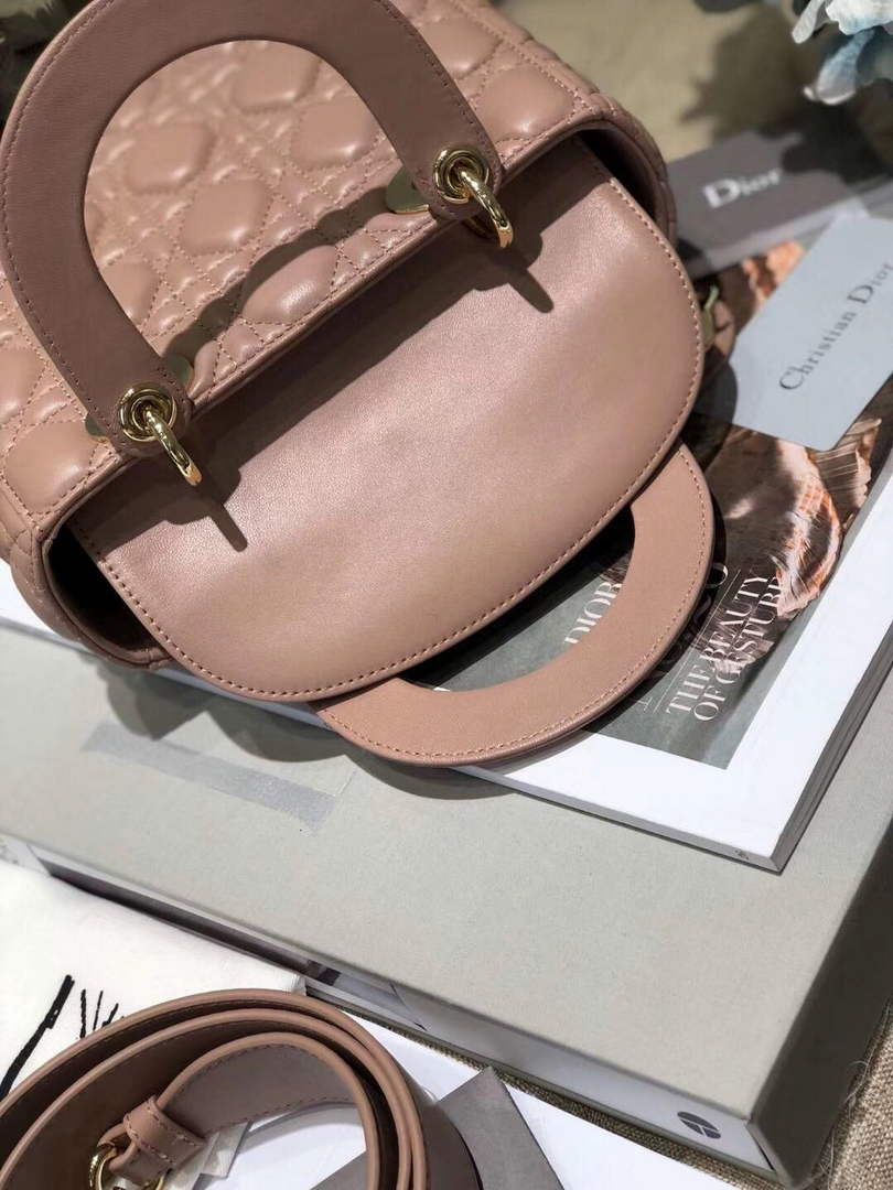 Dior M0538 Small Lady My ABCDior Bag Lambskin Light Pink - Default Title - View 9