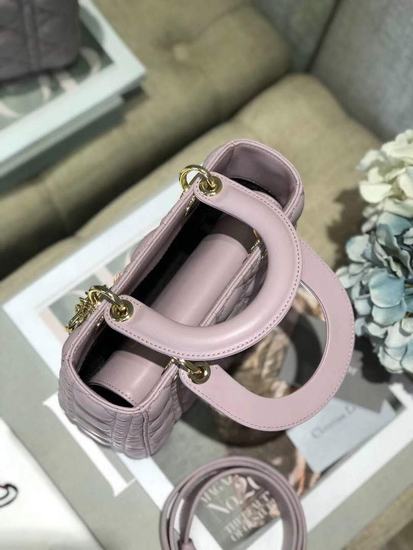 Dior M0538 Small Lady My ABCDior Bag Lambskin Light Purple - Default Title - View 5