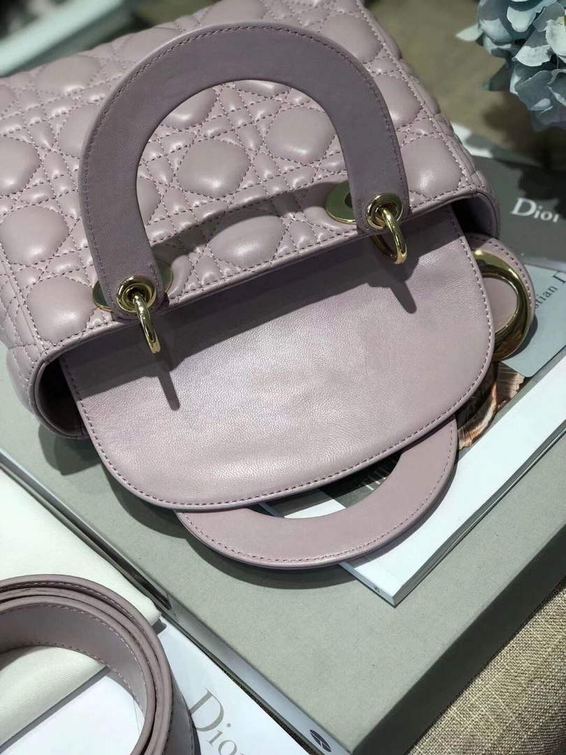 Dior M0538 Small Lady My ABCDior Bag Lambskin Light Purple - Default Title - View 6