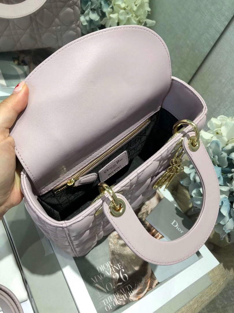 Dior M0538 Small Lady My ABCDior Bag Lambskin Light Purple - Default Title - View 7