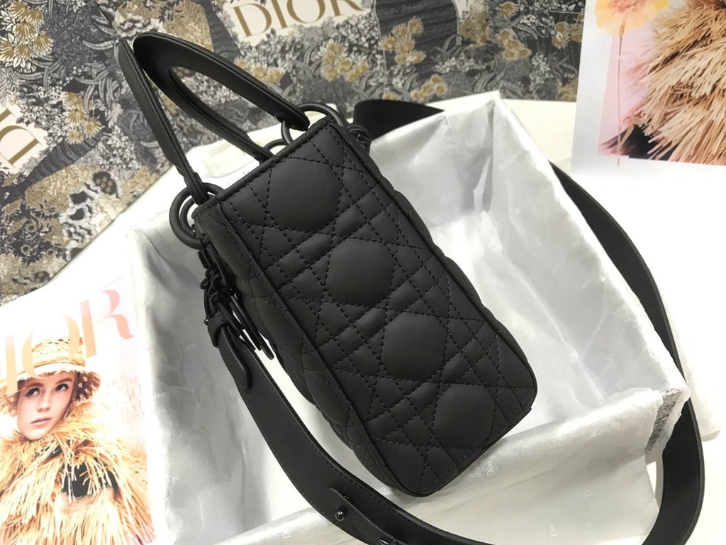Dior M0538 Small Lady My ABCDior Bag Lambskin logo black - Default Title - View 3