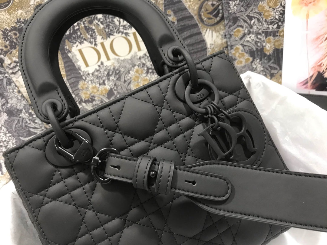 Dior M0538 Small Lady My ABCDior Bag Lambskin logo black - Default Title - View 5