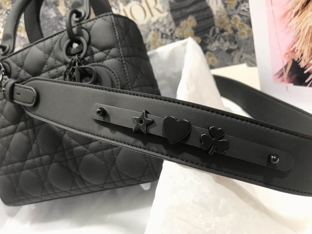 Dior M0538 Small Lady My ABCDior Bag Lambskin logo black - Default Title - View 6