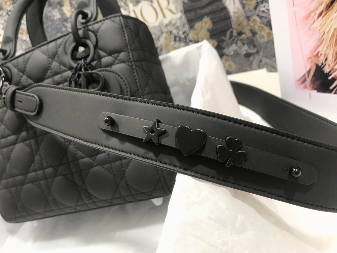 Dior M0538 Small Lady My ABCDior Bag Lambskin logo black - Default Title - View 6