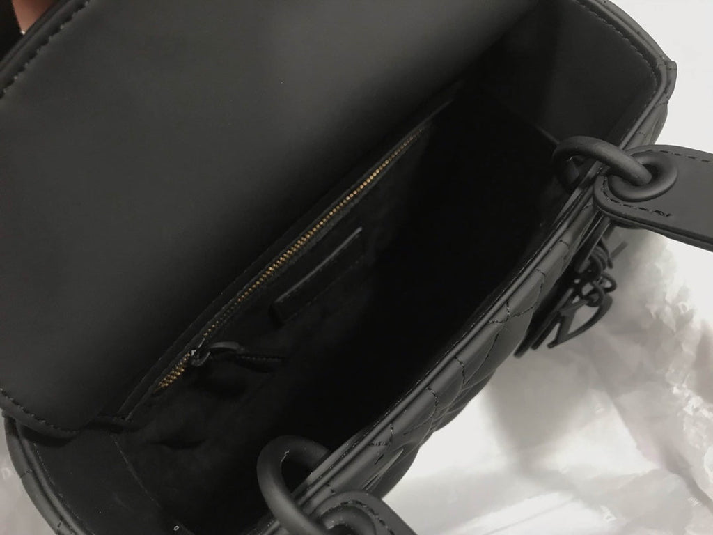 Dior M0538 Small Lady My ABCDior Bag Lambskin logo black - Default Title - View 8