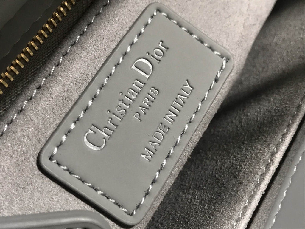 Dior M0538 Small Lady My ABCDior Bag Lambskin logo gray - Default Title - View 9