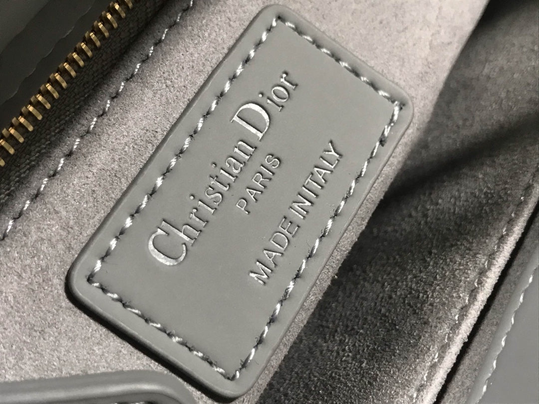 Dior M0538 Small Lady My ABCDior Bag Lambskin logo gray - Default Title - View 9