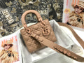 Dior M0538 Small Lady My ABCDior Bag Lambskin logo pink - Default Title - View 1