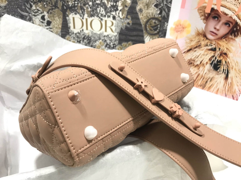 Dior M0538 Small Lady My ABCDior Bag Lambskin logo pink - Default Title - View 4