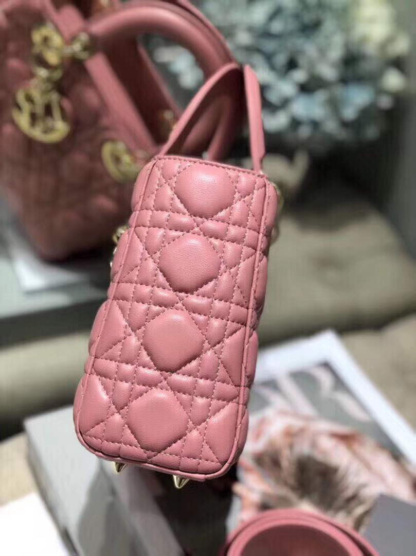 Dior M0538 Small Lady My ABCDior Bag Lambskin Pink - Default Title - View 4