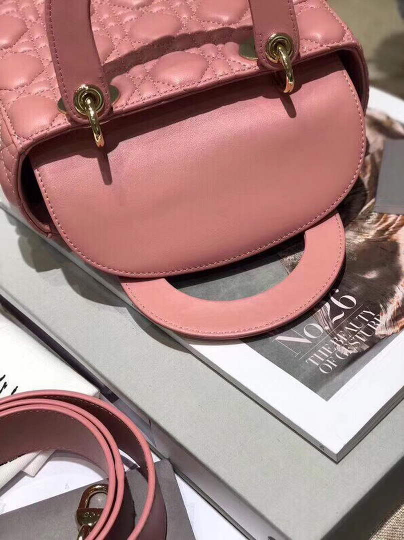 Dior M0538 Small Lady My ABCDior Bag Lambskin Pink - Default Title - View 6