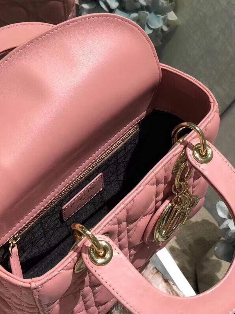 Dior M0538 Small Lady My ABCDior Bag Lambskin Pink - Default Title - View 7