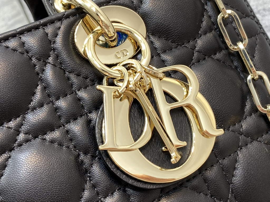 Dior M0540 Medium Lady D-Joy Bag Black Cannage Lambskin - Default Title - View 3
