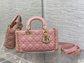 Dior M0540 Medium Lady D-Joy Bag Pink Cannage Lambskin - Default Title - View 1