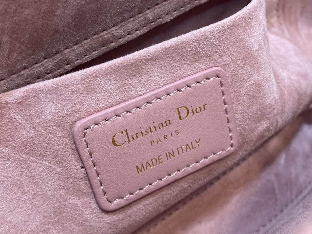 Dior M0540 Medium Lady D-Joy Bag Pink Cannage Lambskin