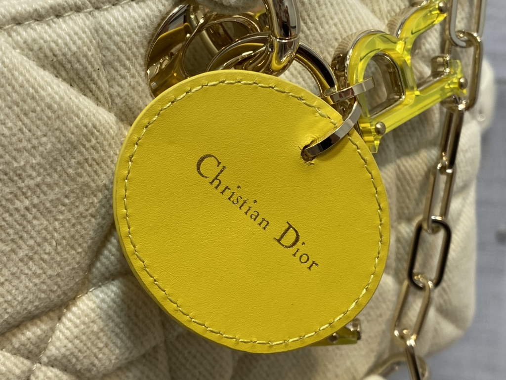 Dior M0540 Medium Lady D-Joy Bag Beige Cannage Raffia - Default Title - View 4