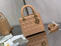 Dior M0565 Medium Lady Bag Light Pink Patent Cannage Calfskin - Default Title - View 1