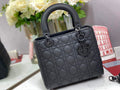 Dior M0565 Medium Lady Bag Black Ultramatte Cannage Calfskin - Default Title - View 1