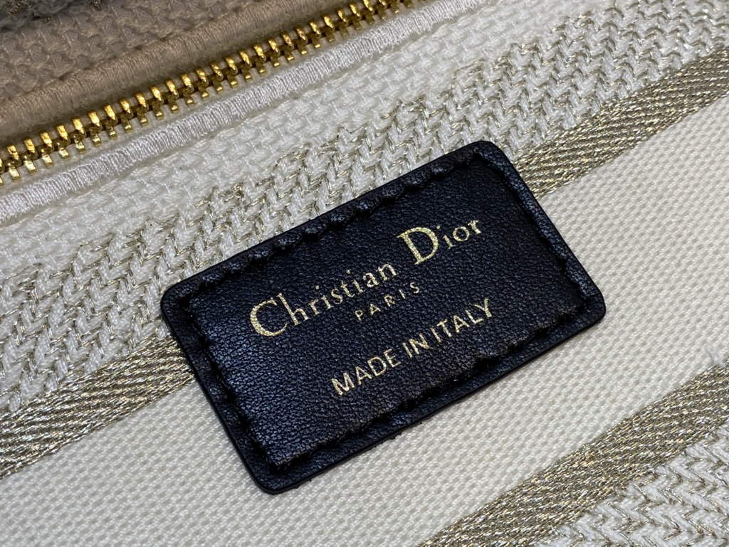 Dior M0565 Medium Lady D-Lite Bag Toile de Jouy Beige - Default Title - View 9