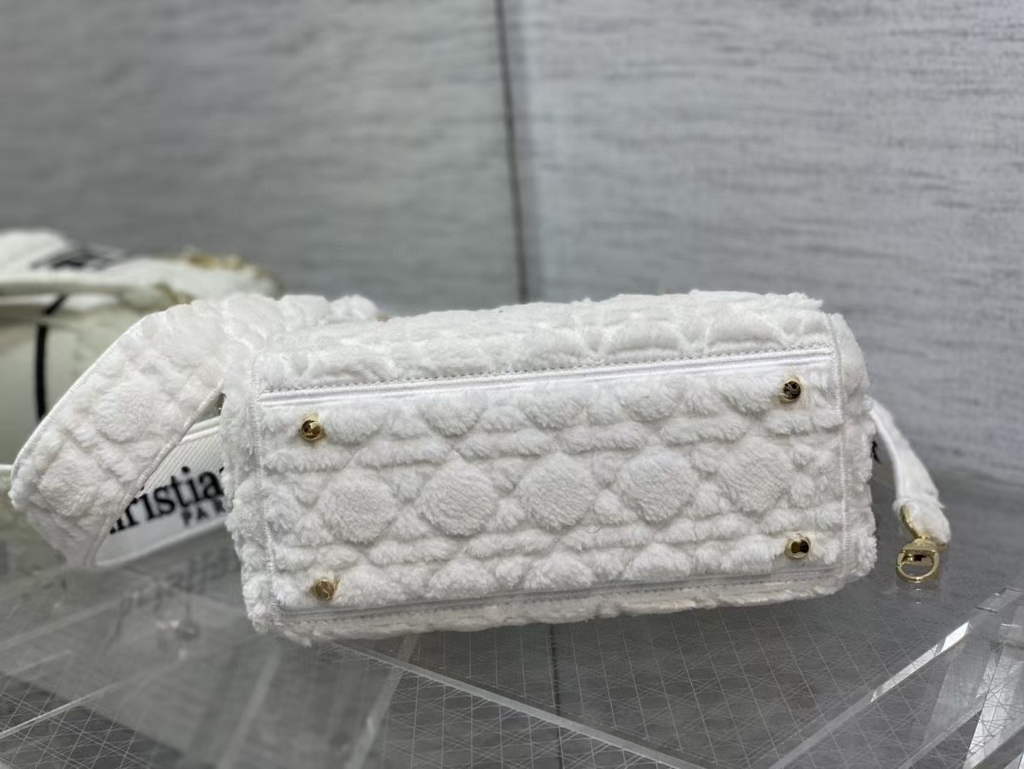 Dior M0565 Medium Lady D-Lite Bag velvet White - Default Title - View 7