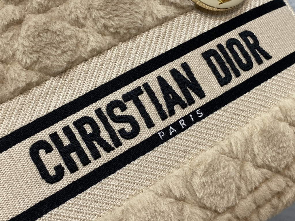 Dior M0565 Medium Lady D-Lite Bag velvet Dark White - Default Title - View 4
