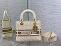 Dior M0565 Medium Lady D-Lite Bag wood Cannage Beige - Default Title - View 1