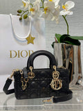 Dior M0613 Small Lady D-Joy Bag Black Cannage Lambskin - Default Title - View 1