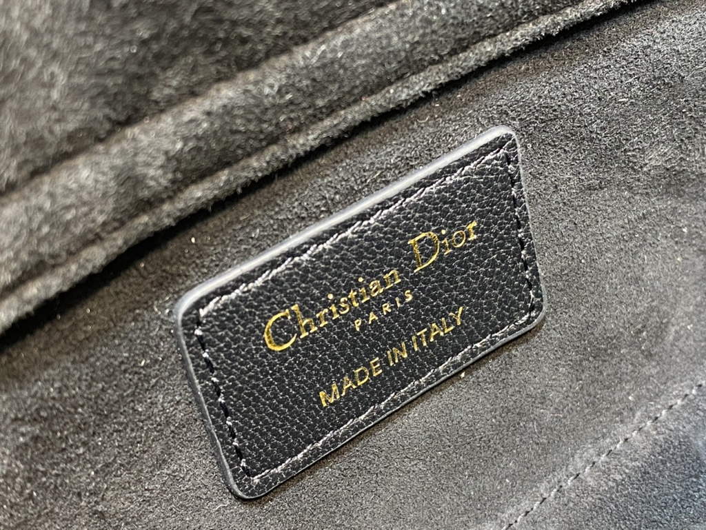 Dior M0613 Small Lady D-Joy Bag Black Cannage Lambskin