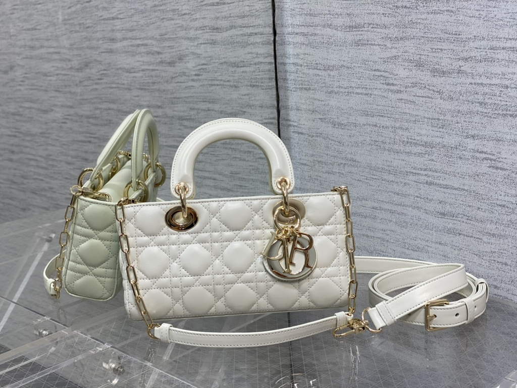 Dior M0613 Small Lady D-Joy Bag White Cannage Lambskin - Default Title - View 2