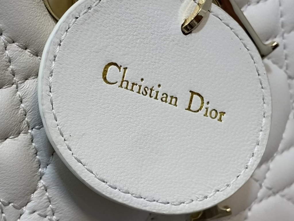 Dior M0613 Small Lady D-Joy Bag White Cannage Lambskin - Default Title - View 5