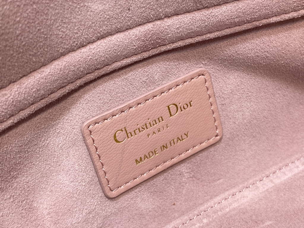 Dior M0613 Small Lady D-Joy Bag Pink Cannage Lambskin - Default Title - View 10