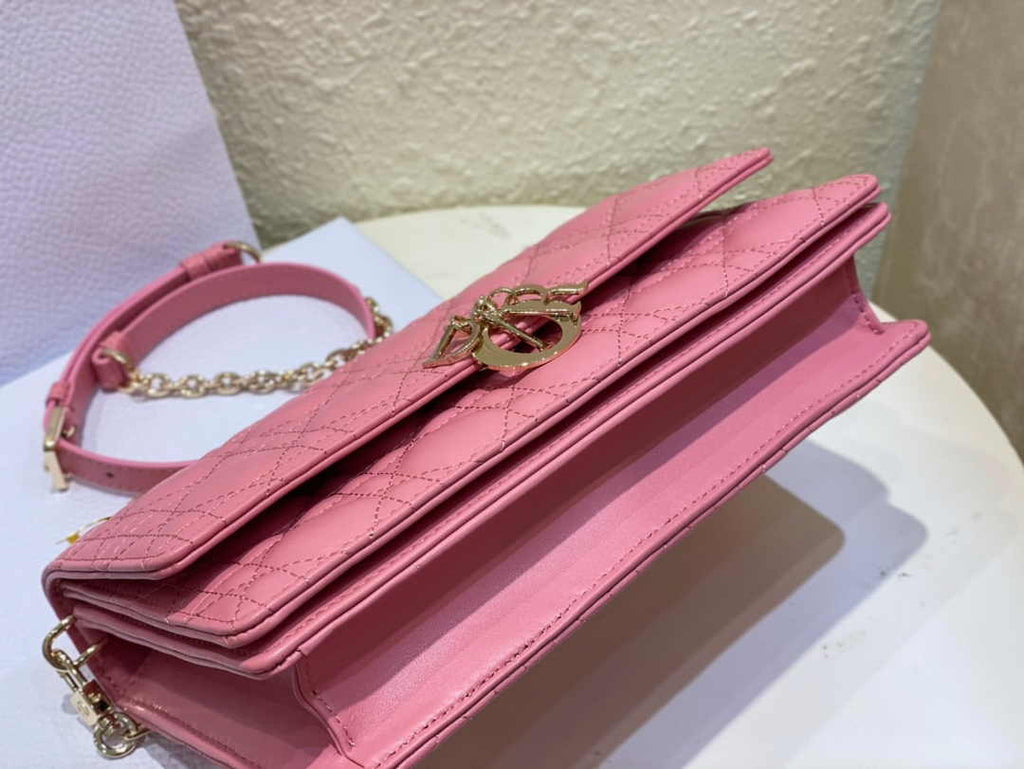 Dior M0997 Miss Dior Top Handle Bag Pink Patent leather - Default Title - View 6