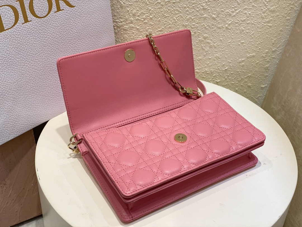 Dior M0997 Miss Dior Top Handle Bag Pink Patent leather - Default Title - View 7