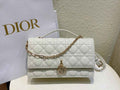 Dior M0997 Miss Dior Top Handle Bag White Cannage Lambskin - Default Title - View 1