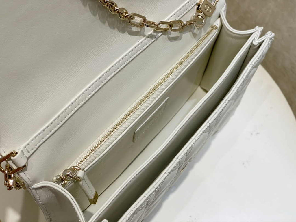 Dior M0997 Miss Dior Top Handle Bag White Cannage Lambskin - Default Title - View 8
