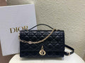 Dior M0997 Miss Dior Top Handle Bag Black Cannage Lambskin - Default Title - View 1