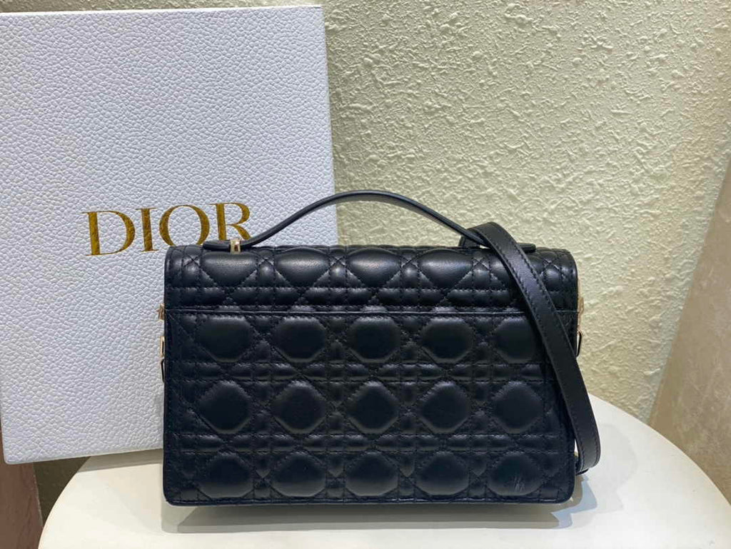 Dior M0997 Miss Dior Top Handle Bag Black Cannage Lambskin - Default Title - View 5