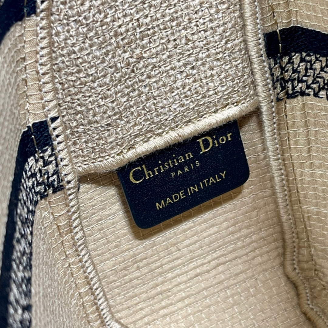 Dior M1241 Diorcamp Bag Small Model Beige Union Embroidered Jute Fabric - Default Title - View 9