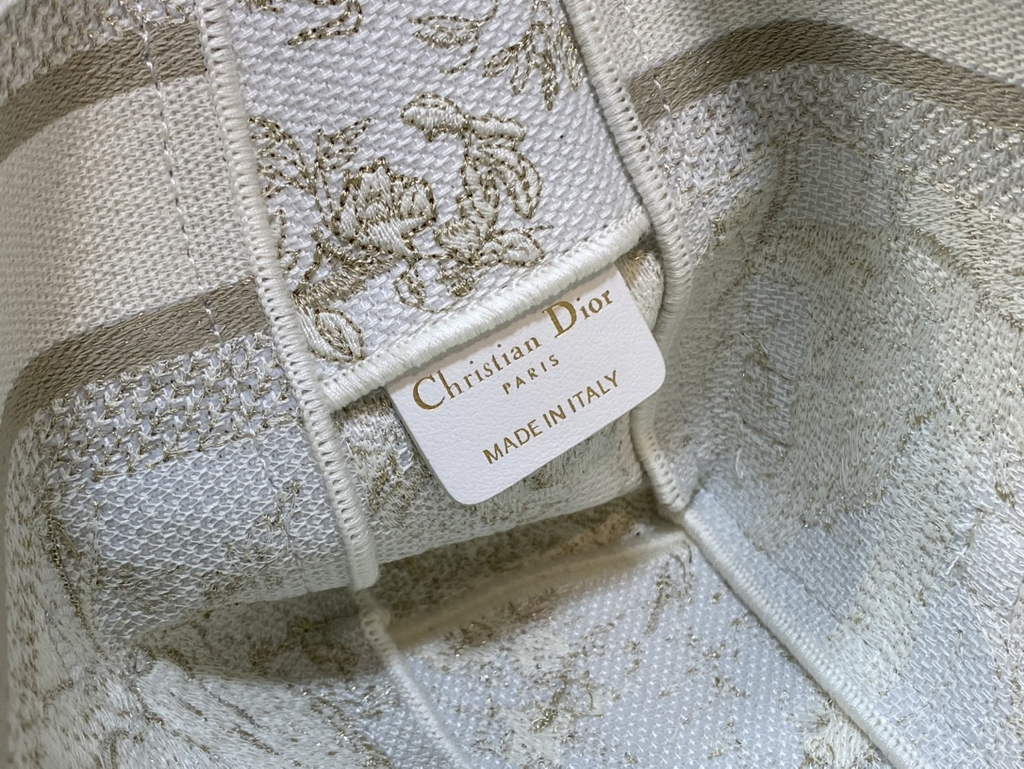 Dior M1241 Small Diorcamp Bag Jardin d'Hiver Embroidery with Gold-Tone Metallic Thread - Default Title - View 9