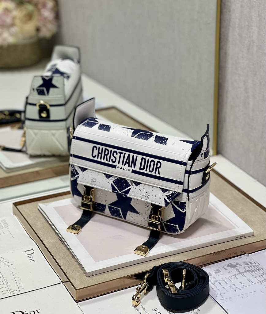 Dior M1241 Small Diorcamp Bag Multicolor Embroidery Beige - Default Title - View 2
