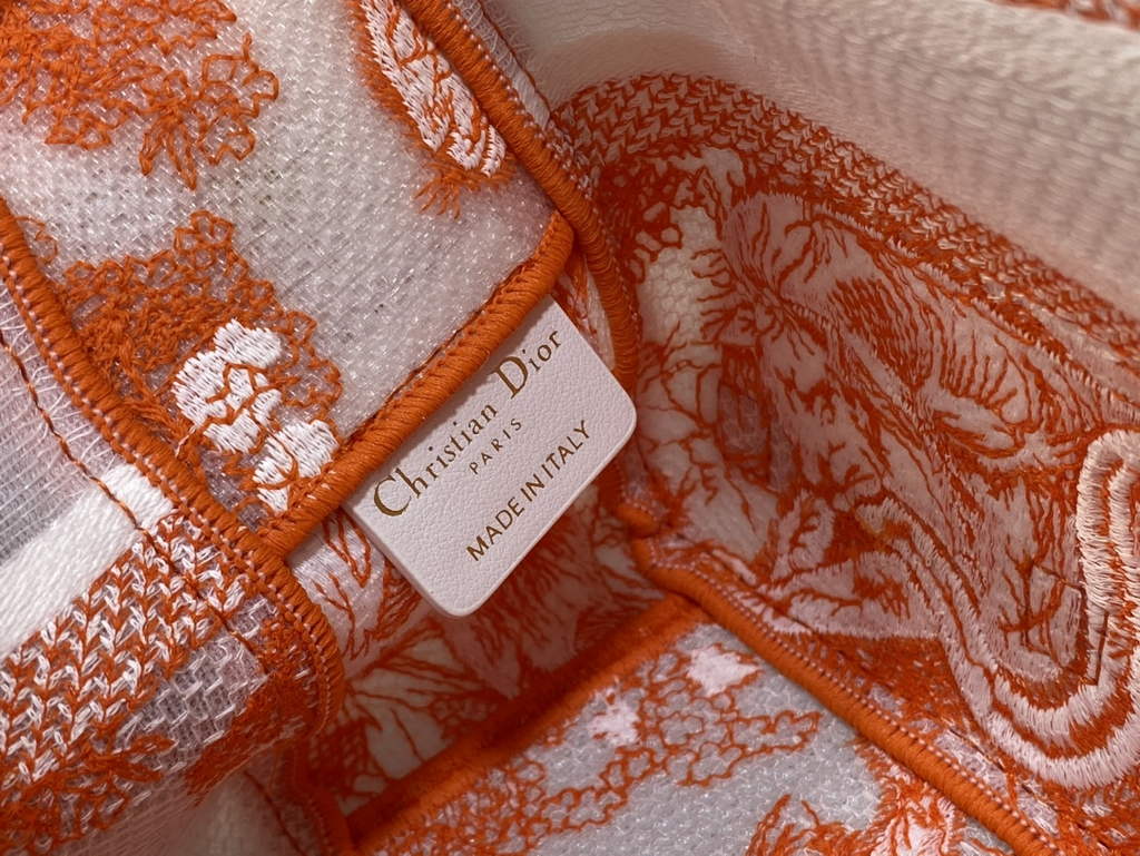 Dior Small Diorcamp Bag M1241 Orange Multicolor Embroidery - Default Title - View 9