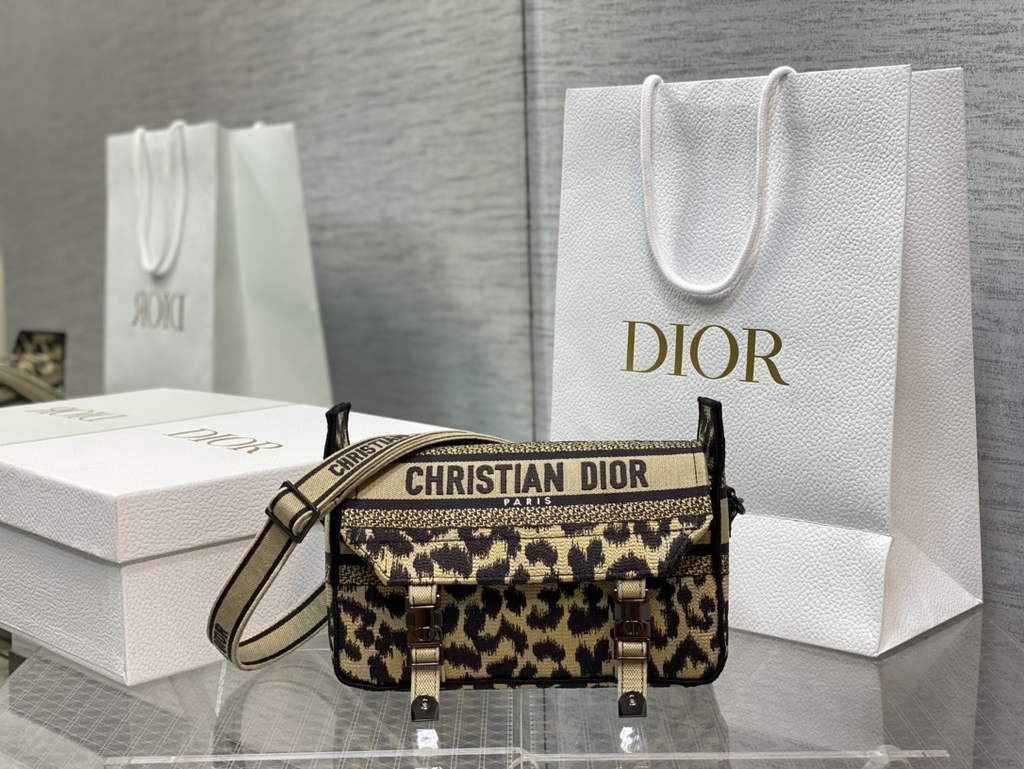 Dior M1241 Small Diorcamp Bag Beige Multicolor Mizza Embroidery - Default Title - View 2