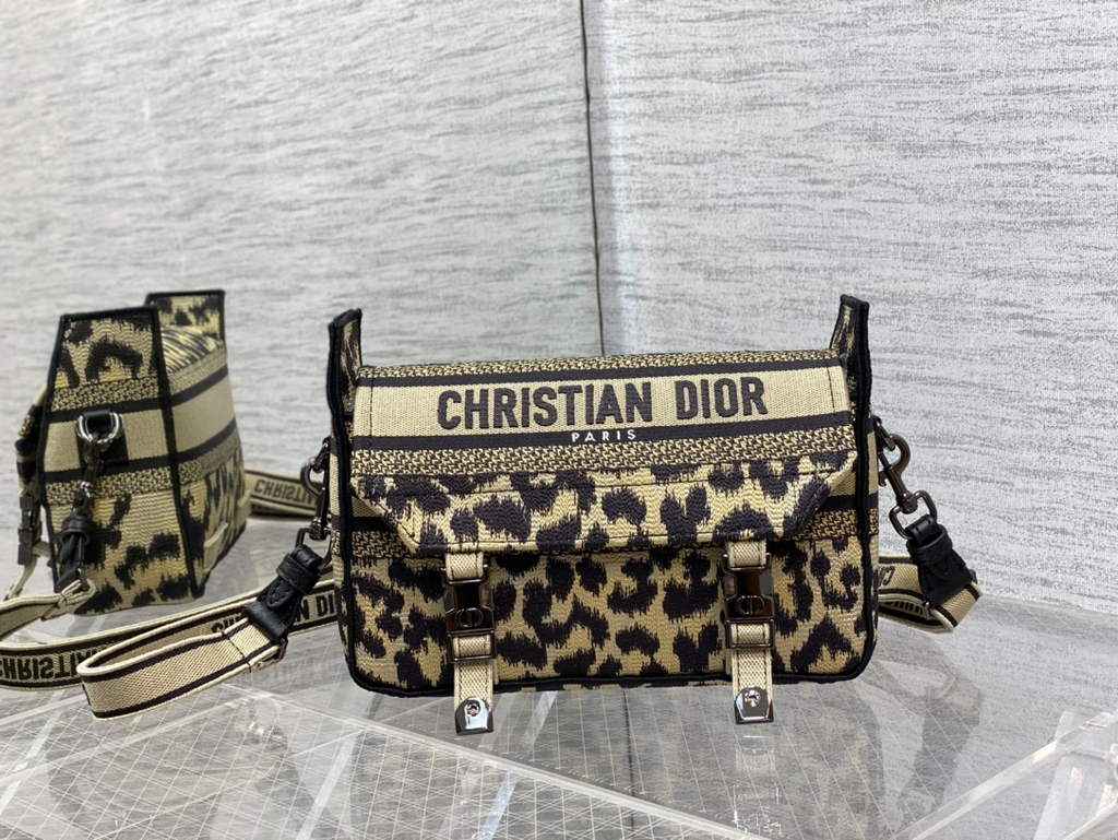 Dior M1241 Small Diorcamp Bag Beige Multicolor Mizza Embroidery - Default Title - View 3