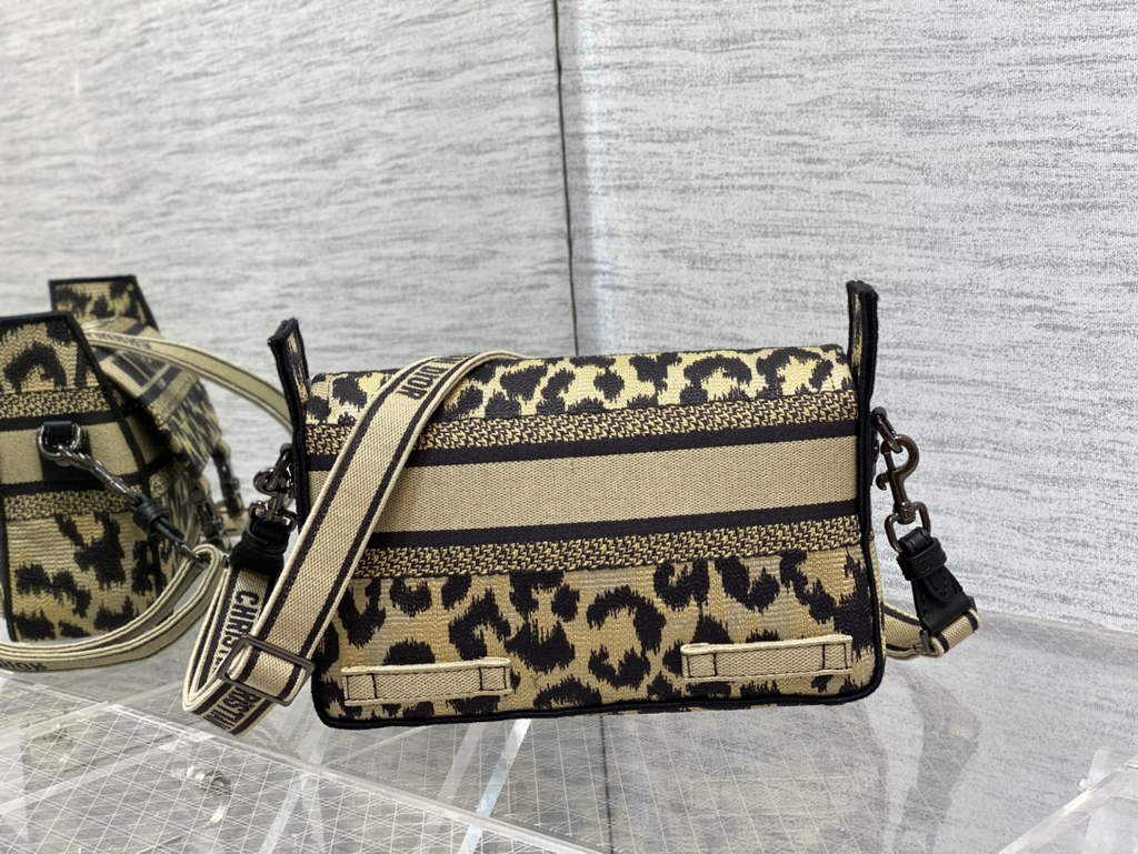 Dior M1241 Small Diorcamp Bag Beige Multicolor Mizza Embroidery - Default Title - View 6