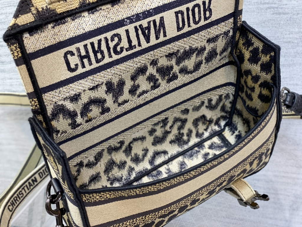 Dior M1241 Small Diorcamp Bag Beige Multicolor Mizza Embroidery - Default Title - View 8