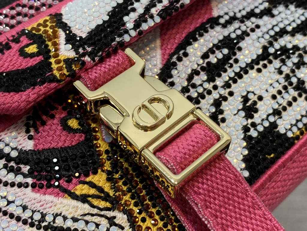 Dior Small Diorcamp Bag M1241 Purple Multicolor Embroidery - Default Title - View 5